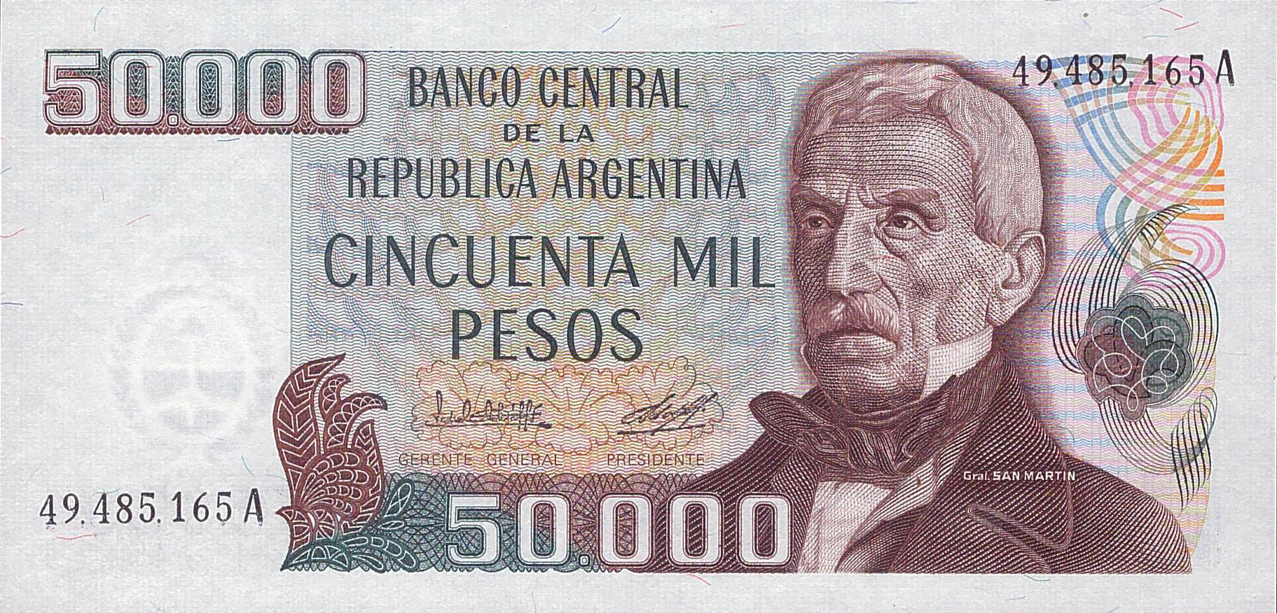 Argentina 50000 1976 UNC P-307/1